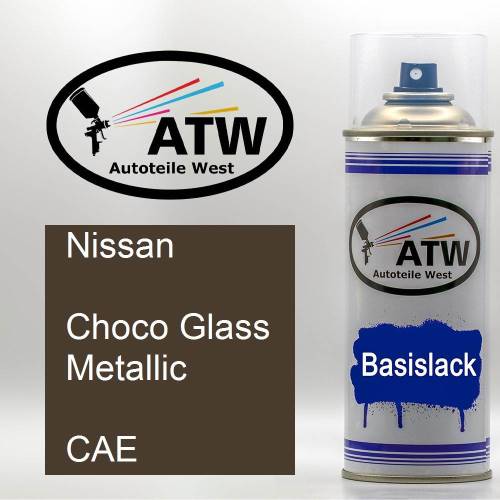 Nissan, Choco Glass Metallic, CAE: 400ml Sprühdose, von ATW Autoteile West.